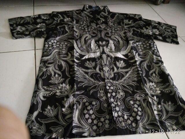 Kemeja Batik Pria Lengan Pendek Lapis Furing Wahyujaya Lawasan Rajasakti Atasan Batik Pria Modern