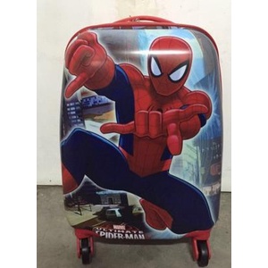 TRAVEL BAG Koper Fiber Anak Motif Spiderman 16"