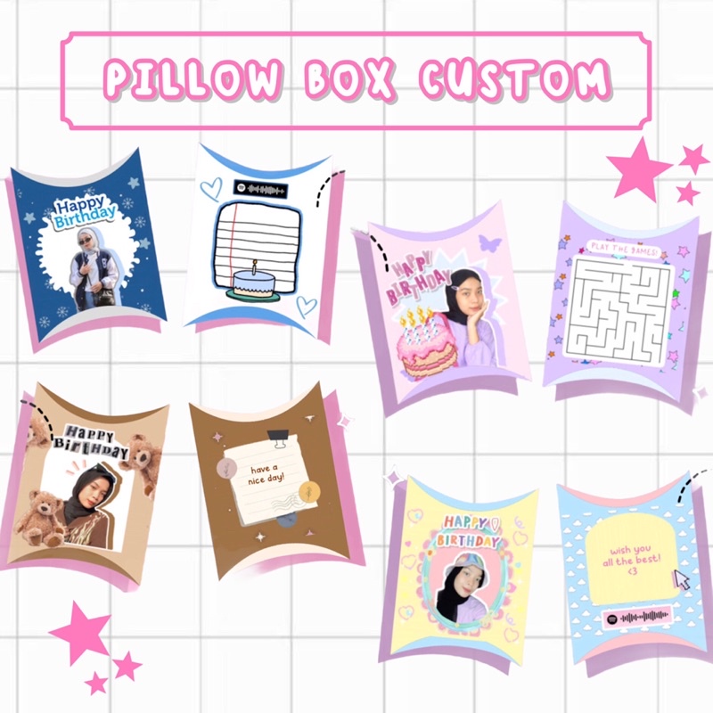 

PILLOW BOX CATALOGUE CUSTOM
