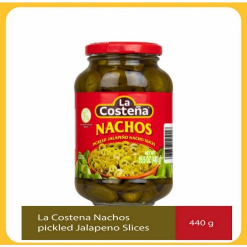 la costena nachos pickled jalapeno slice 440gr