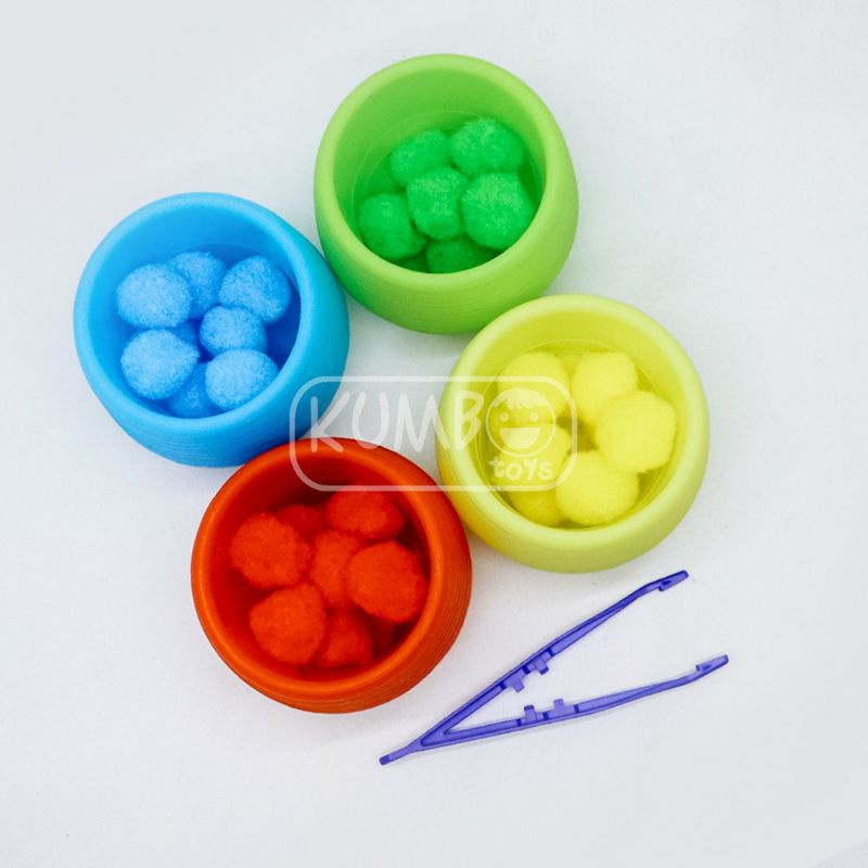 Sortir Warna Pompom Sorting Colour