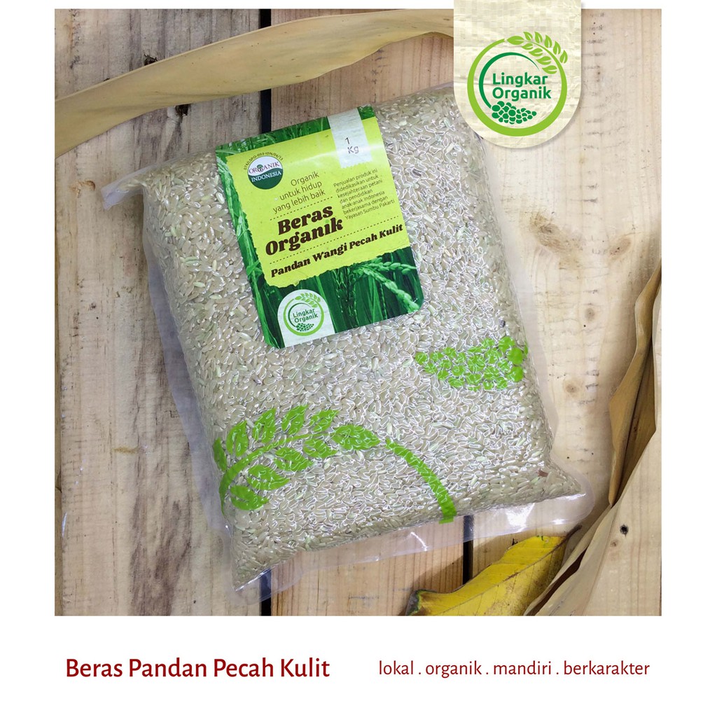

Lingkar Organik Beras Organik Coklat (Pandan Wangi Pecah Kulit) Vakum 1 Kg