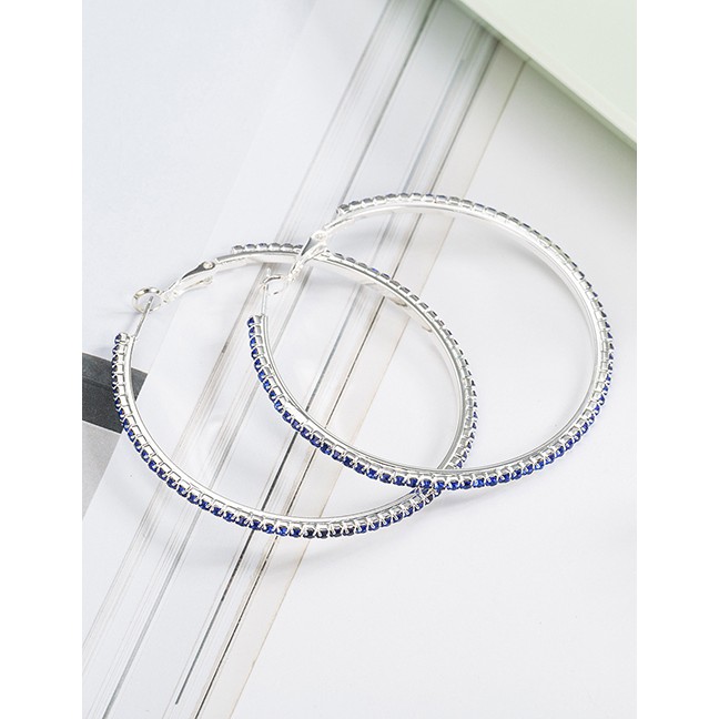 LRC Anting Hoops Fashion Round Shape Decorated F0491X