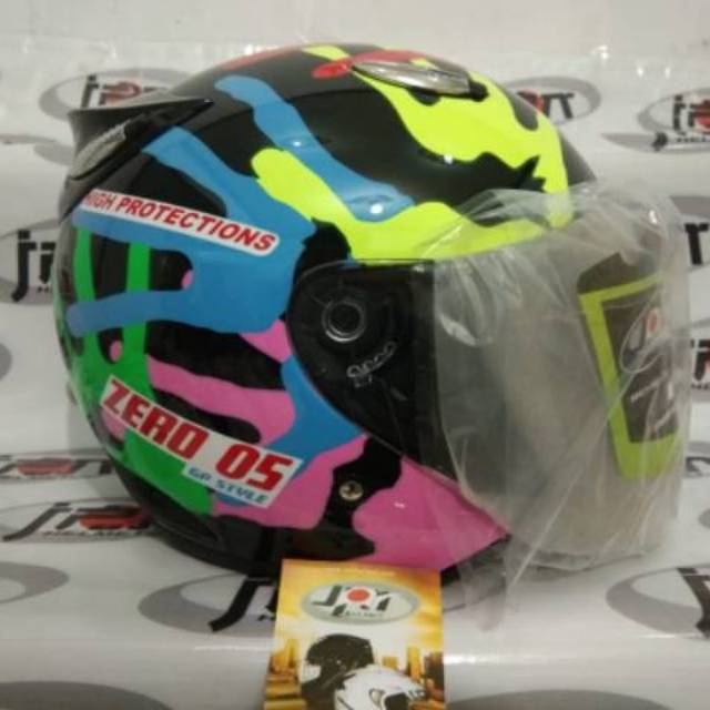 Helm JPN model INK Centro - JPN Motif Moto GP Hand Print