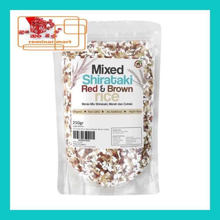 

S0Bers House Of Organix Mixed Shirataki , Red And Brown Rice 250 Gr Ric0S50B