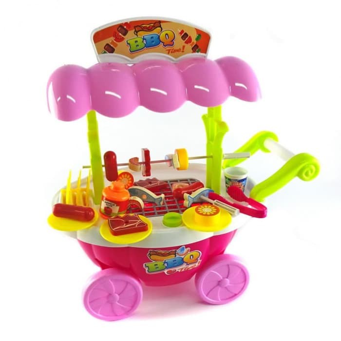 BBQ Cart - Mainan Gerobak BBQ 3206