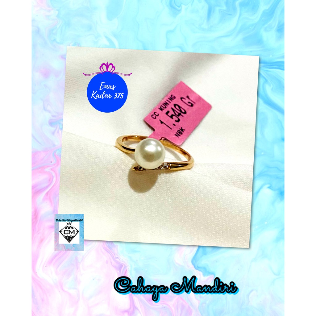 Cincin Emas Kadar 375 (8K) Berat 1,540 Gram