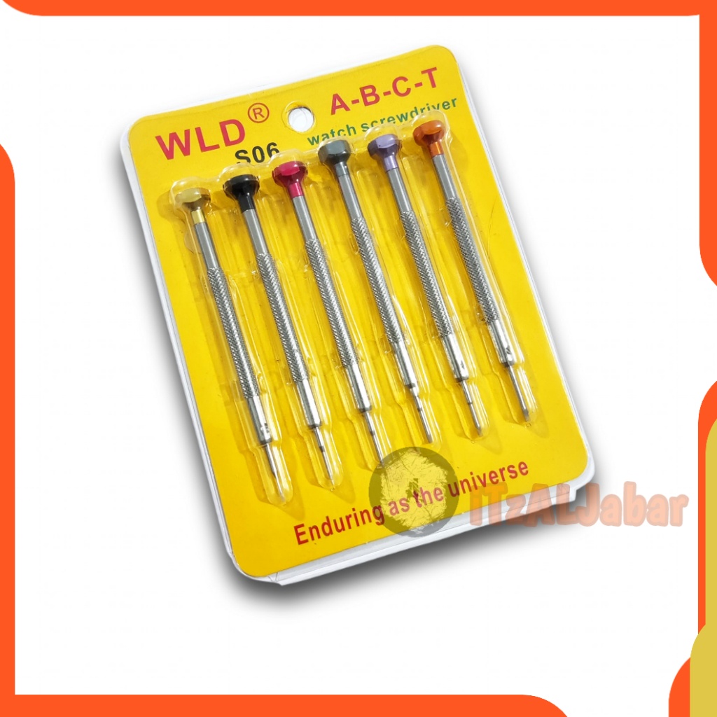 Alat servis jam tangan Obeng minus paket Stainless steel WLD WH155