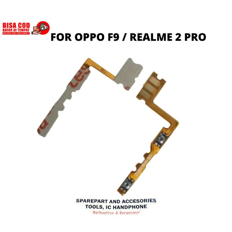 FLEXIBEL FLEXIBLE ON OFF VOLUME OPPO F9 / REALME 2 PRO ORIGINAL