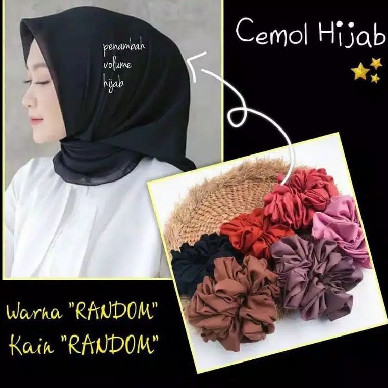 Scrunchie Kuncir Hijab Anti Pusing