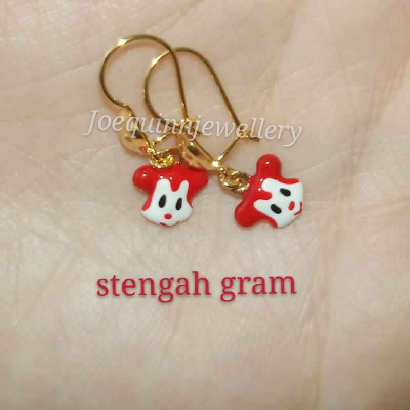 Anting mouse anak emas muda