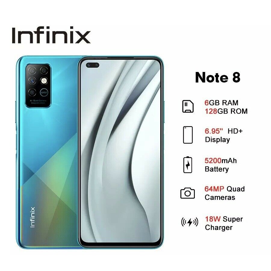 Infinix Note 8 Ram 6/128GB. Garansi Resmi