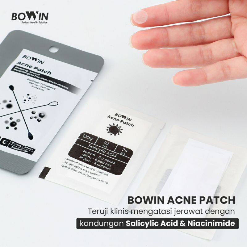 BOWIN Acne Patch Salicylic Acid &amp; Niacinimide [Day 24 Patches &amp; Night 24 Patches]