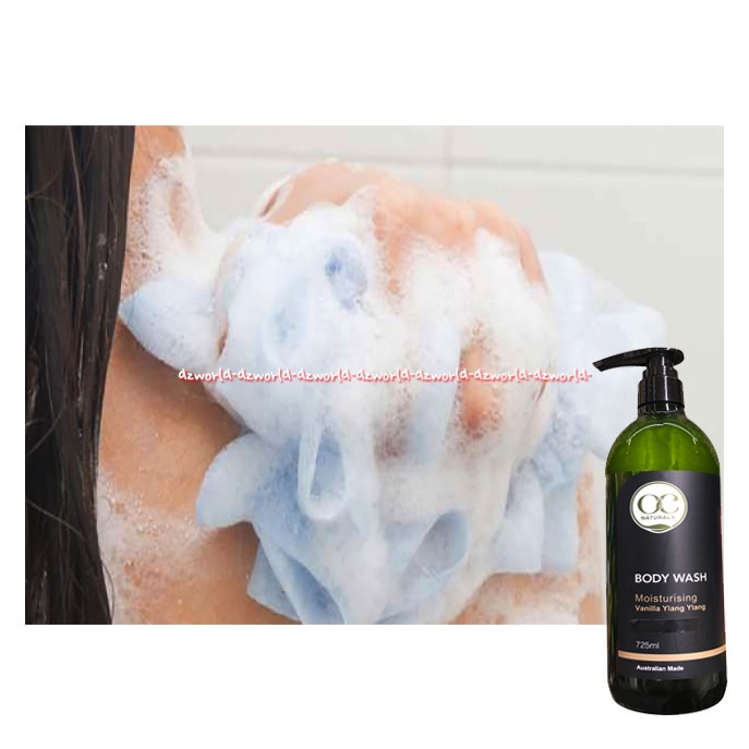 OC Naturals Body Wash 725ml Moisturising Vanila Ylang Ylang Sabun Mandi Cair Wangi Vanilla OCnatural Bodywash Oc Natural