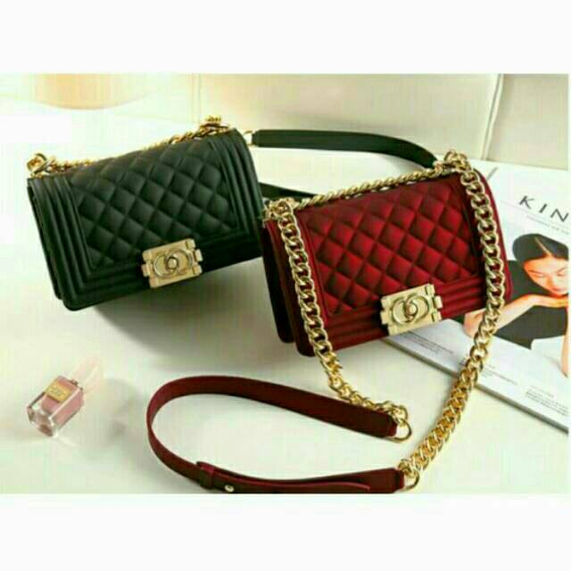 Tas Import CHANEL BOY JELLY MATTE BUBBLE CLASSIC / Tas Fashion Branded Batam Murah