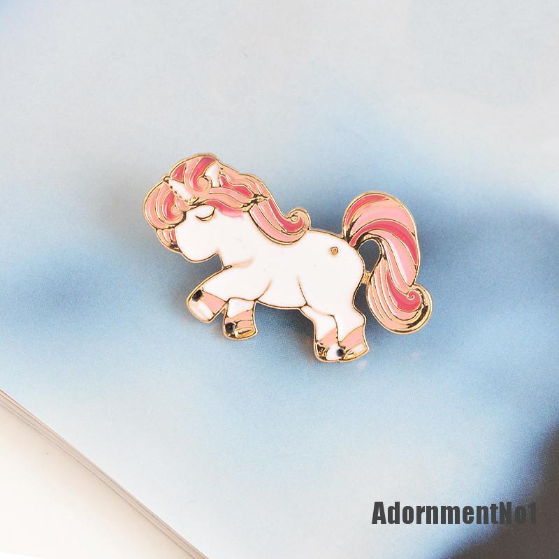 (Adornmentno1) 1pc Bros / Pin Enamel Bentuk Kuda Pony Untuk Aksesoris Wanita