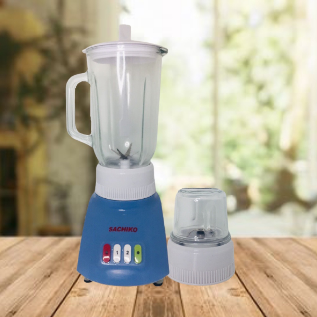 Sachiko Blender Juicer Elektronik 2 IN 1 Kapasitas 1,2 L SCK-202-Blue