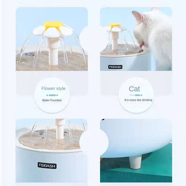 Water Dispenser Fountain Tempat Minum Anjing Kucing - G3370 - White