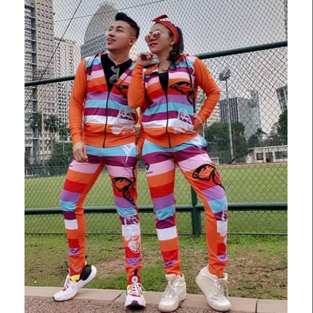 Pakaian OLAHRAGA ZUMBA AEROBIC SXB GOALS BUTTERFLY CELANA JOGGER MURAH