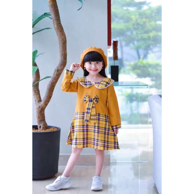 Baju Anak Perempuan Dress Lucu - Dress Anak Perempuan - Tunik Anak - Joyashuz