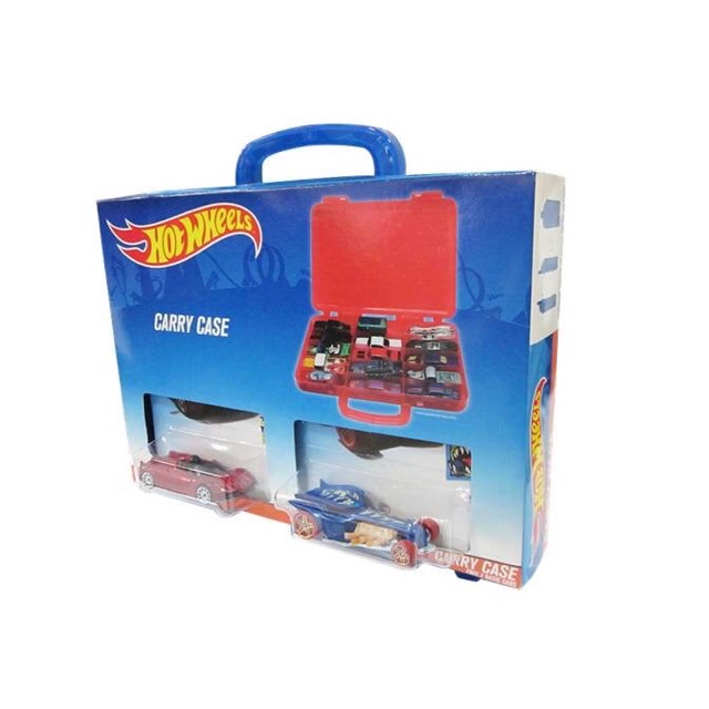 HOT WHEELS CARRY CASE - Koper Hotwheels Muat 15 Mobil + FREE 2 PCS Cars KEREN ORIGINAL SNI