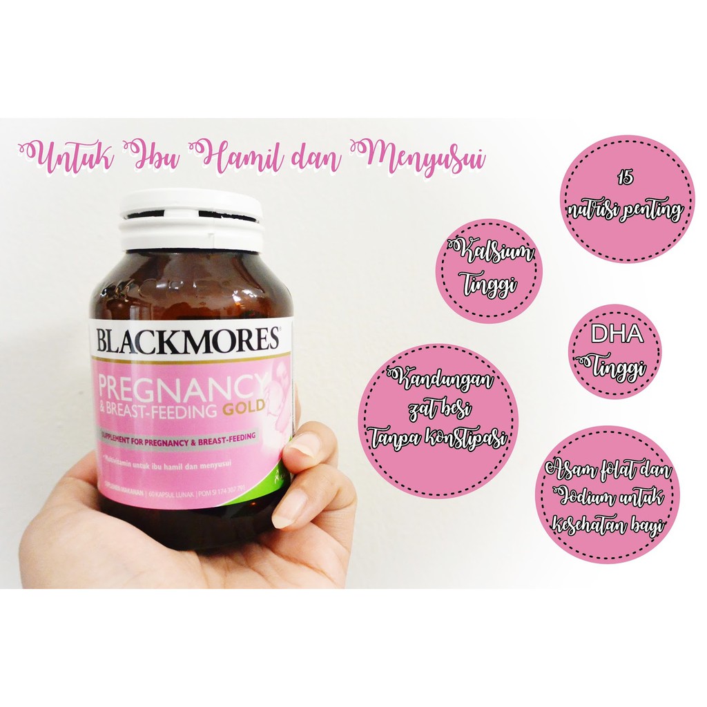 Blackmores Pregnancy & Breastfeeding Gold (Suplemen Ibu Hamil & Menyusui / Program Kehamilan)-4