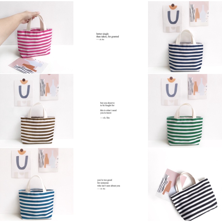 Totebag kanvas mini size 25x7x17 / tote bag mini lucu/ tas lucu / tas kekinian