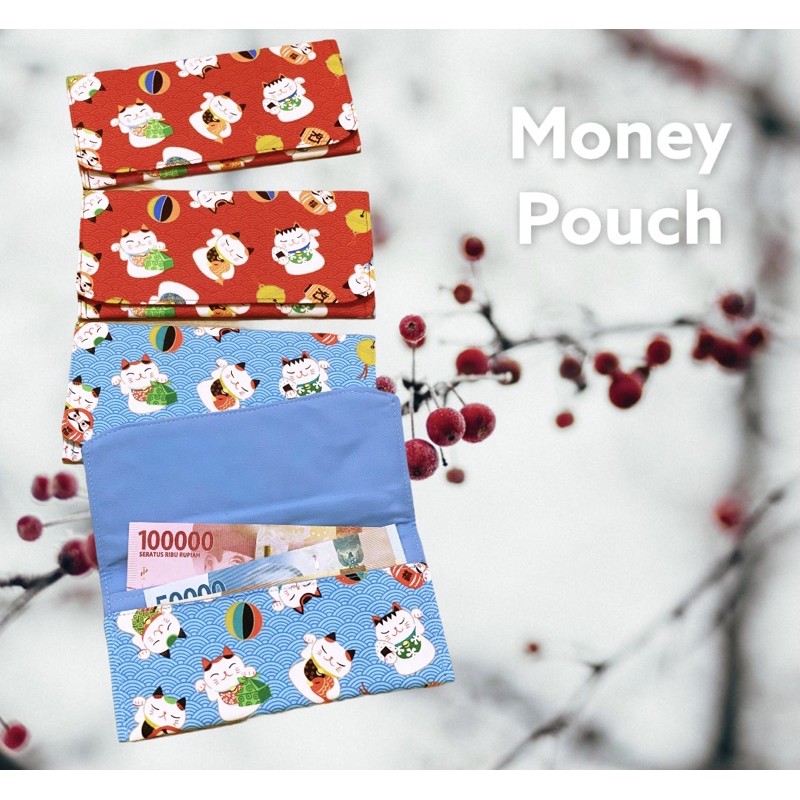 Fawn’G Handmade - Money POUCH Japanese Lucky Cat / Angpau imlek / Dompet Angpau Kain