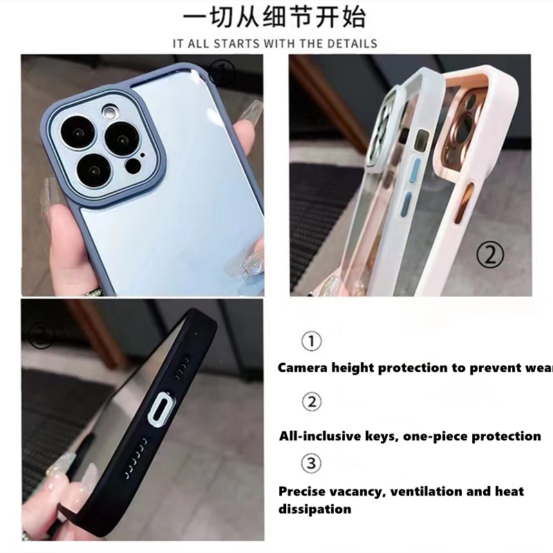 Hard Case Pelindung Bahan Akrilik Transparan Untuk iPhone 13 Pro max 12 Pro max 11 Pro max