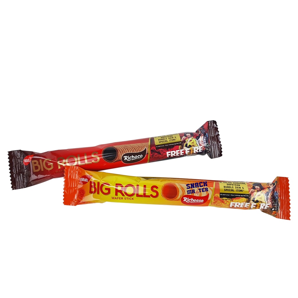 

Nabati Big Rolls Wafer Roll Cokelat - Netto 18 gr