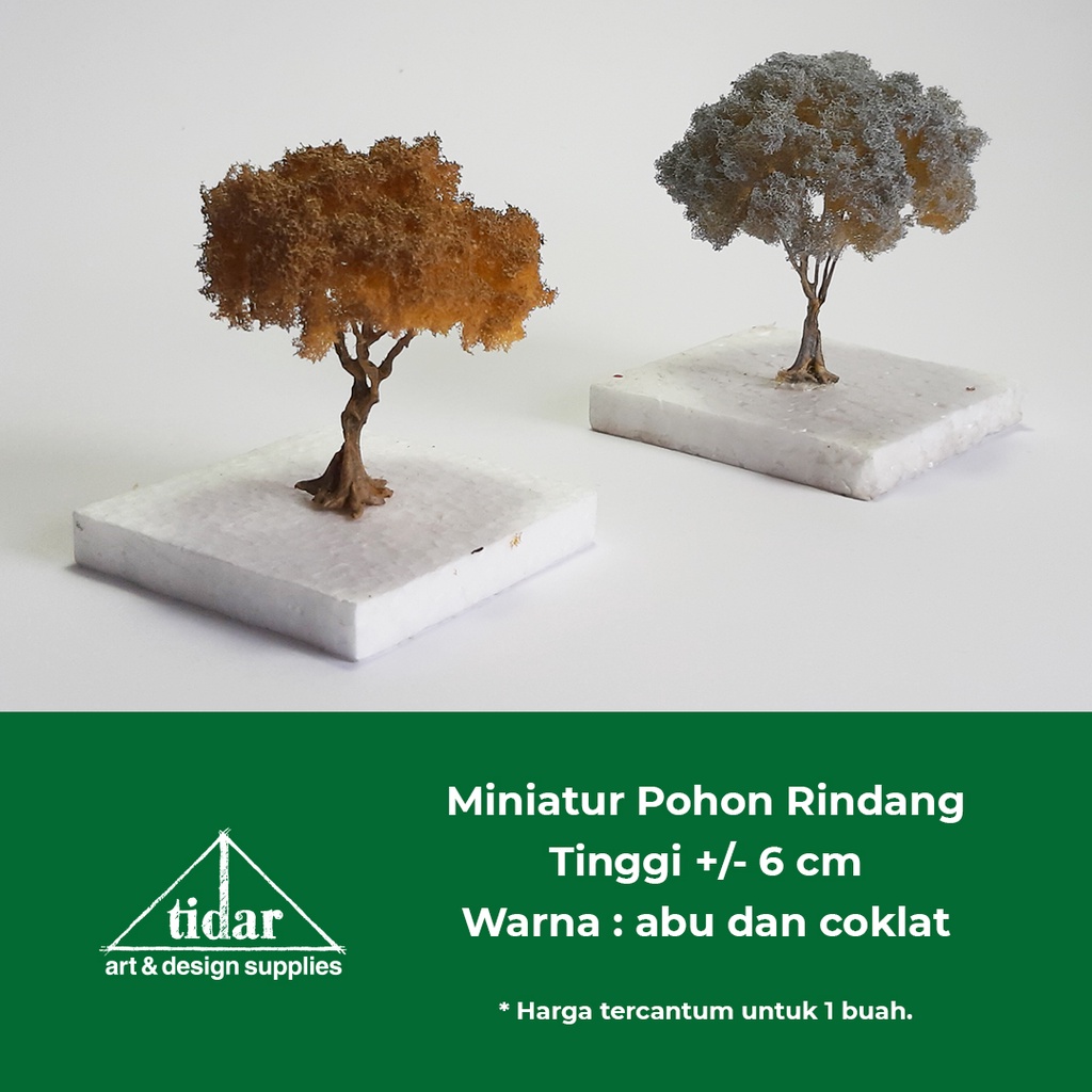 

[MR] MG - Miniatur Pohon Rindang Tinggi 6 CM - Beringin Cabang Abu Coklat