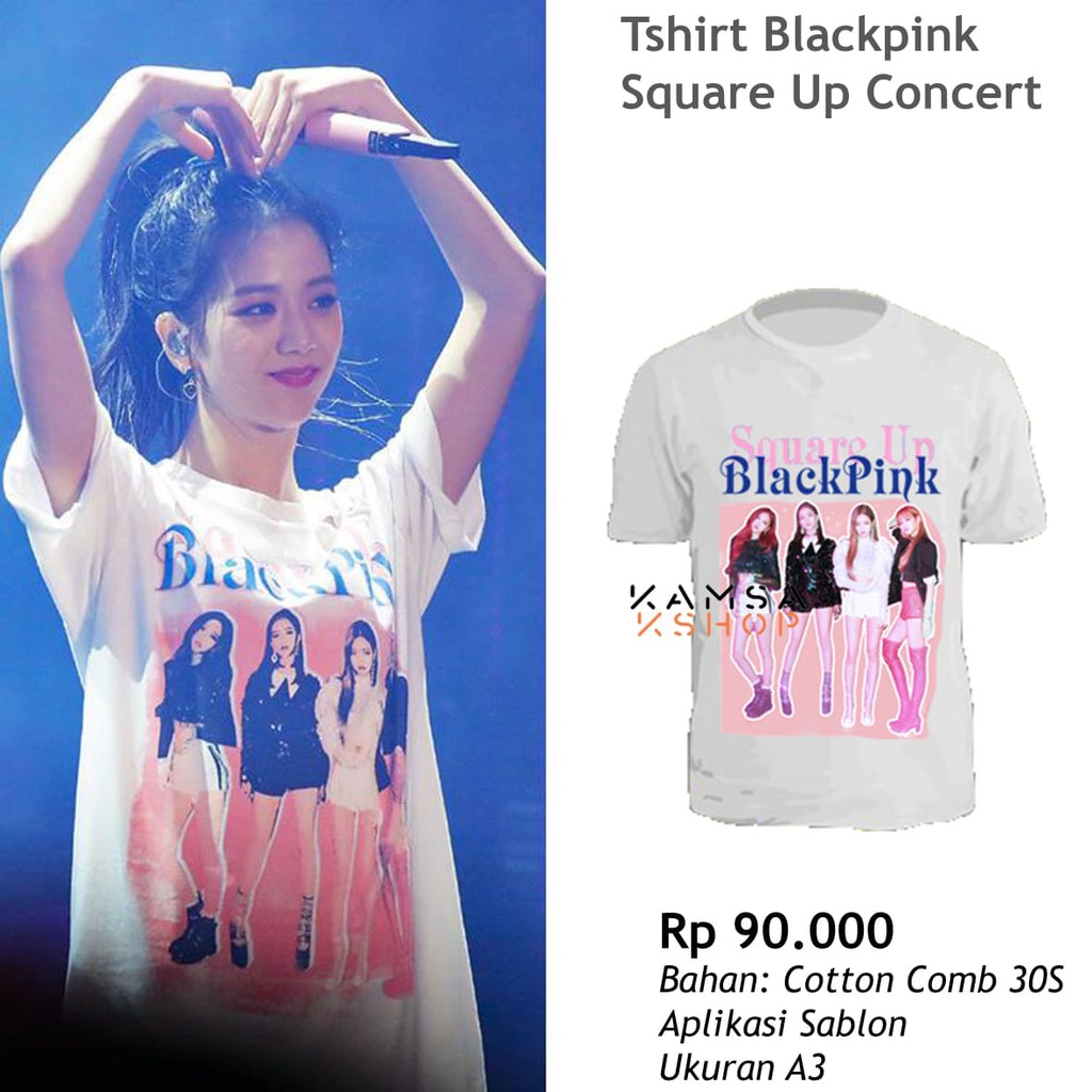 BAJU BLACKPINK IN YOUR AREA TOUR JISOO SABLON A3 TSHIRT BLACKPINK IN YOUR AREA TOUR KAOS BLACKPINK