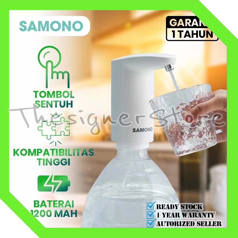 Samono SW-CQ01 Pompa Galon Air Elektrik Dispenser USB Rechargeable Gallon Pump Water Pump - Garansi Resmi 1 Tahun