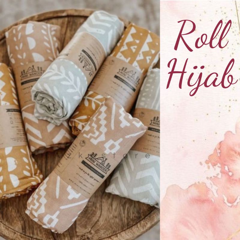 

Roll Hijab | Roller hijab isi 100 pcs | Label pengikat hijab | label roll hijab | Rol pengikat hijab