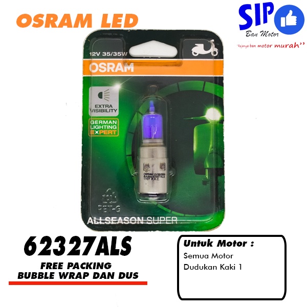 Lampu Motor Osram Vespa 62327ALS All Season Super 12v 35w