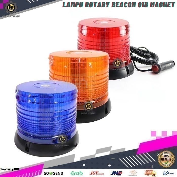 Lampu Variasi Rotari Rotary Blitz Magnet Peringatan Atap Atas Variasi Mobil Truk Truck 12-24 Volt