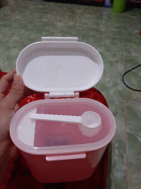 Toples Tempat Penyimpanan Susu Bubuk Traveling Portable Large 800 Ml