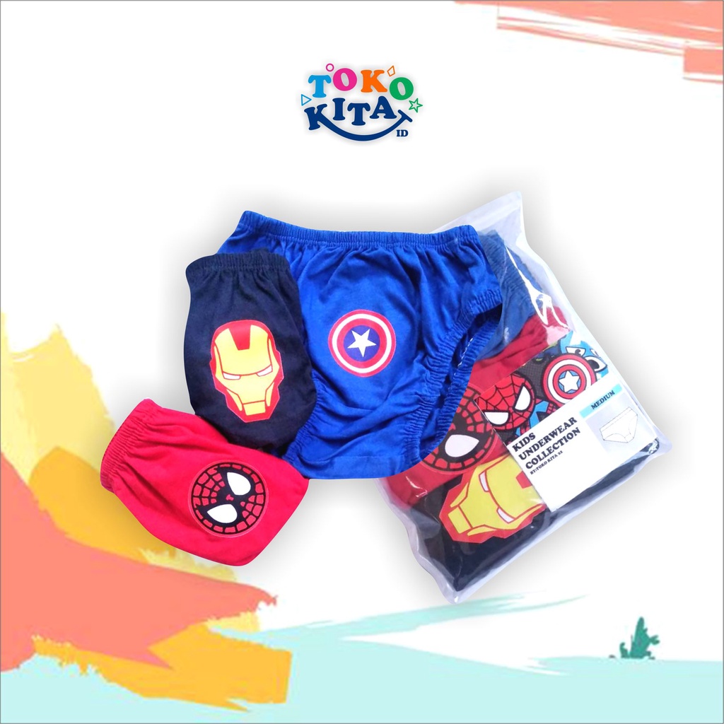 CELANA DALAM ANAK (3 pcs) CD Laki-laki Super Hero