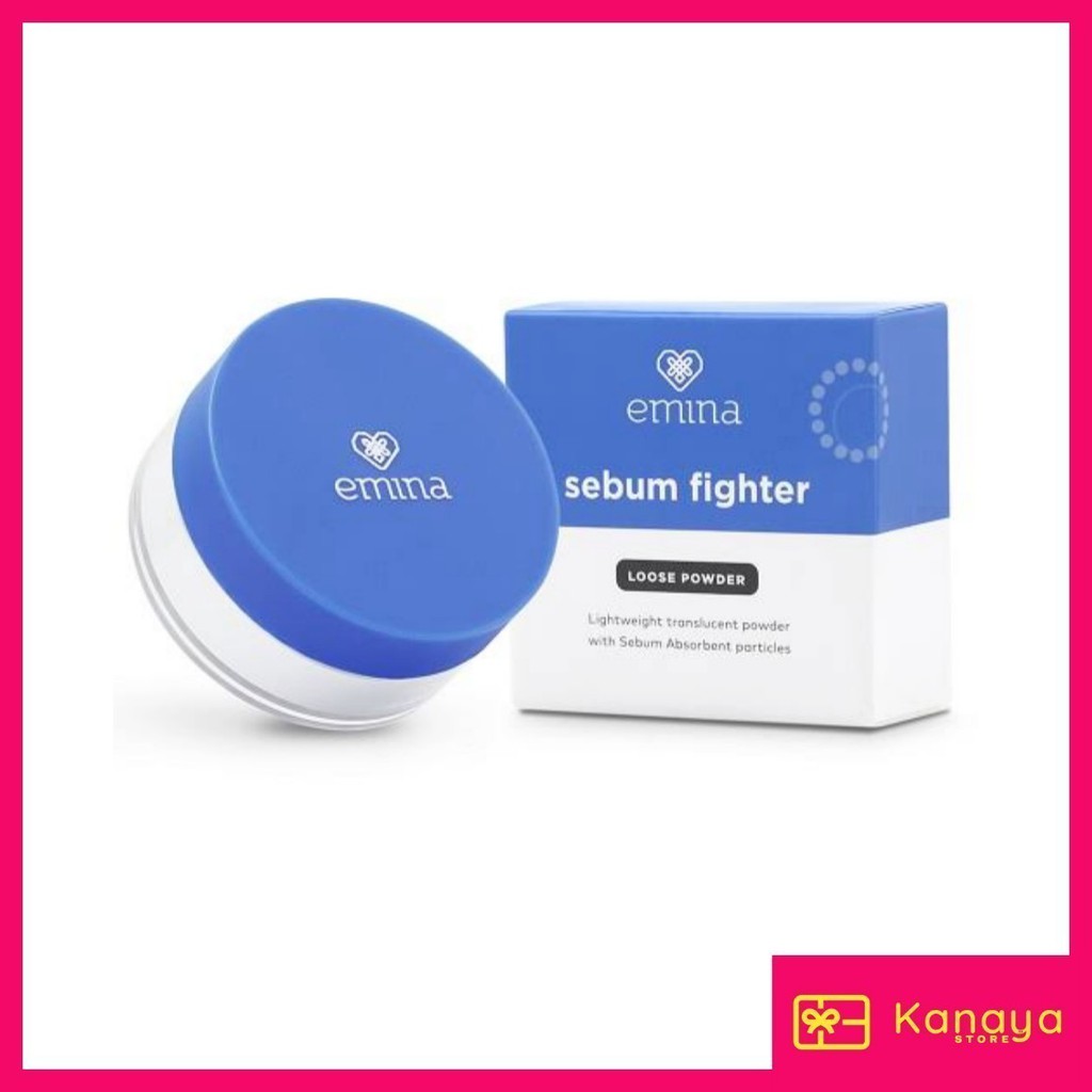 (BISA COD) Emina Sebum Fighter Loose Powder