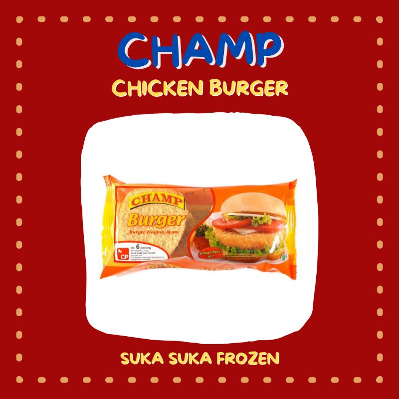 

Champ Chicken Burger isi 6pcs