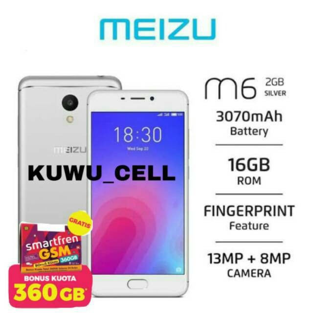 Meizu M6 Ram 2/16gb Garansi Resmi 1 Tahun