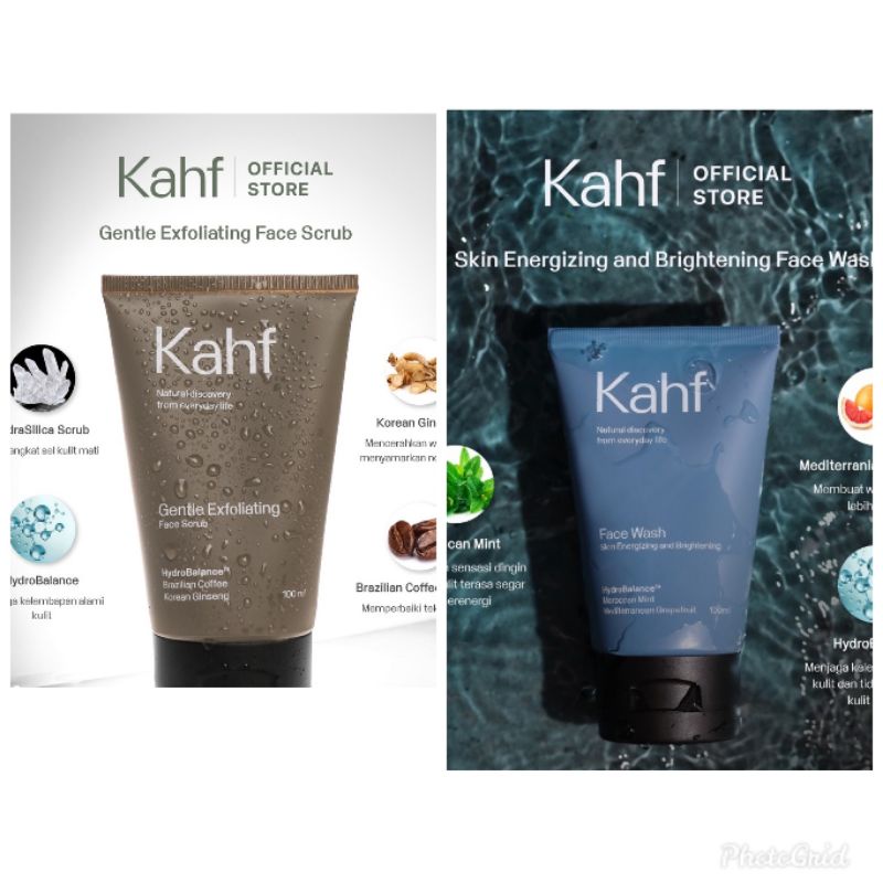 Jual Kahf Gentle Exfoliating face scrub & Kahf Skin Energizing and