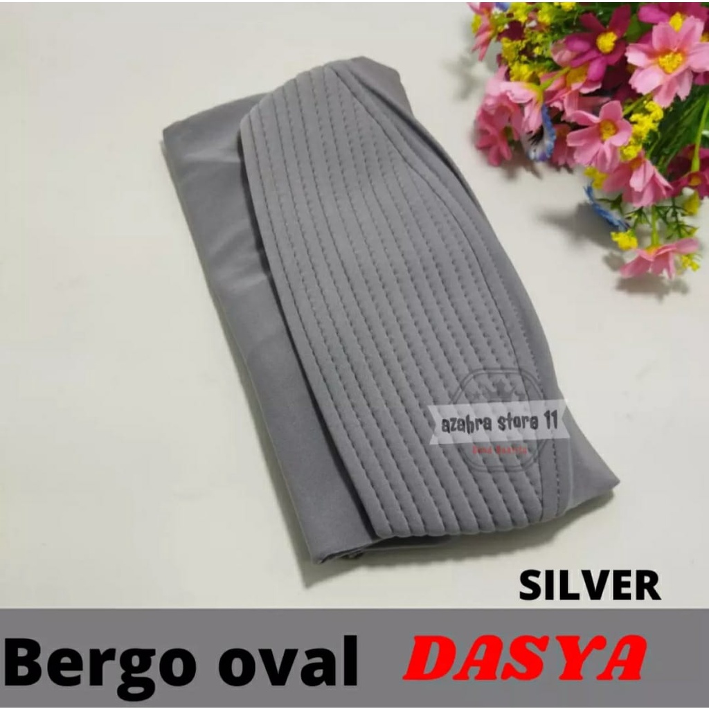 Hijab Bergo Pet Oval Bahan Jersey premium Nutup Dada Bergo Harian Jersey Ped Polos Jilbab Jersey Polos size L