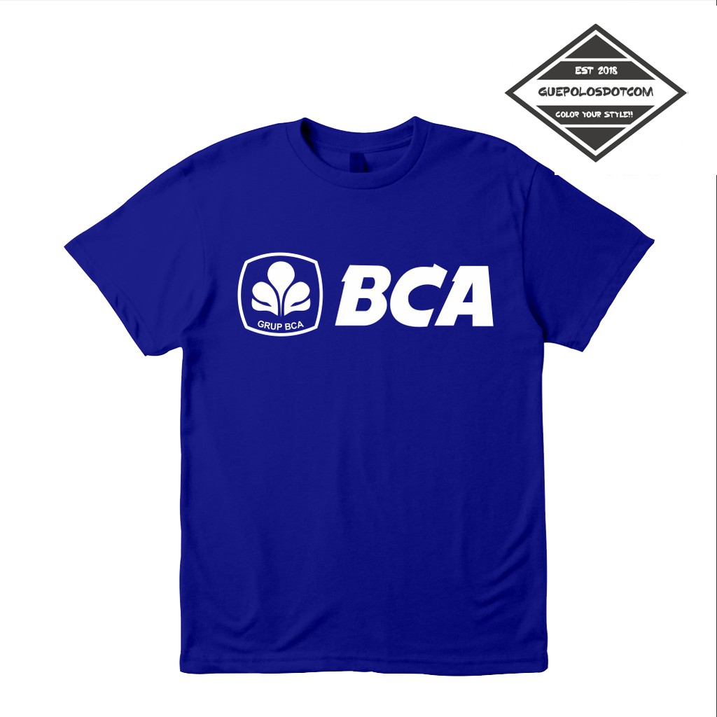 Kaos Baju Bank BCA Bank Central Asia Kaos Perusahaan - baju BCA BANK murah