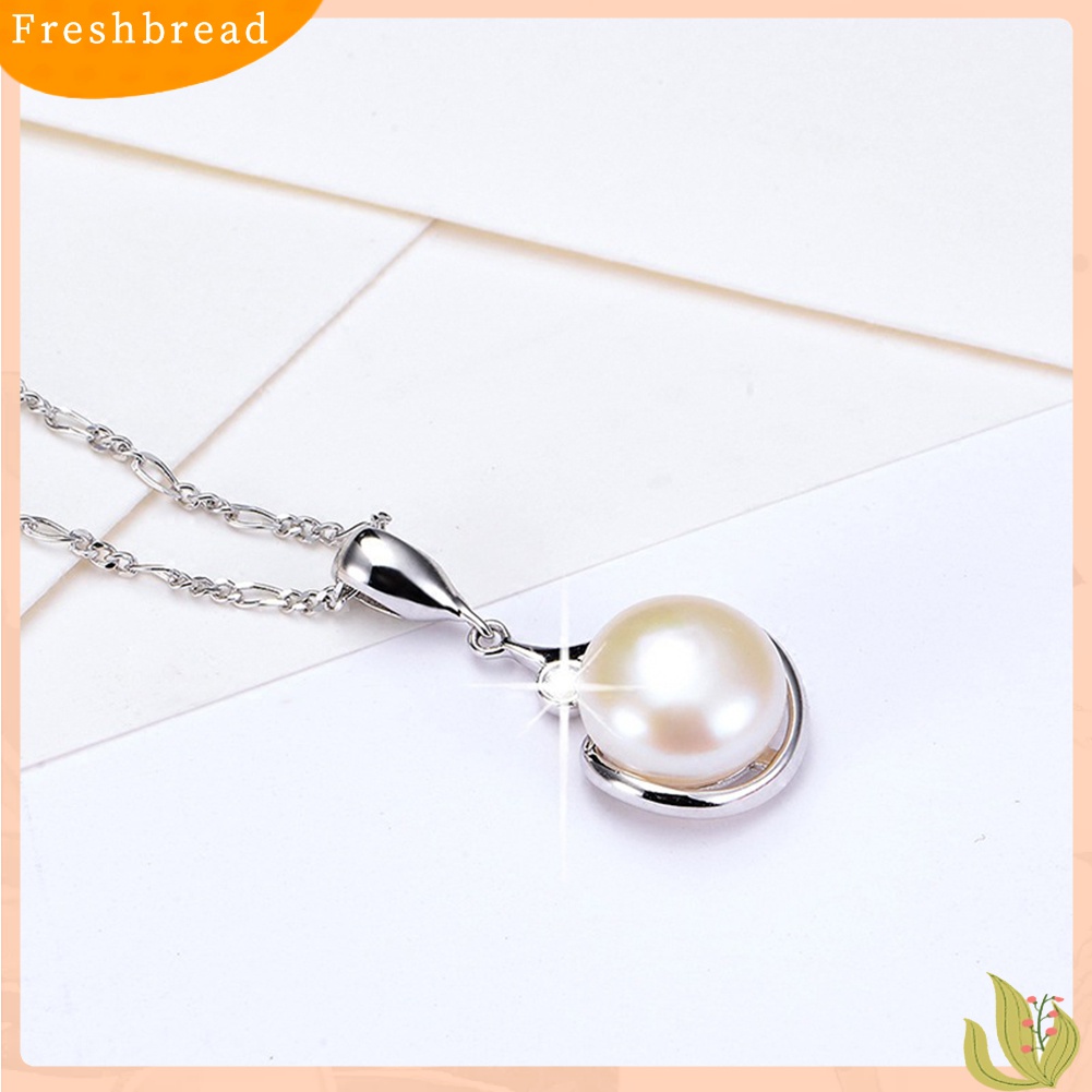 Terlaris Elegant Single Faux Pearl Pendant Necklace Choker Chain Women Gift Party Jewelry