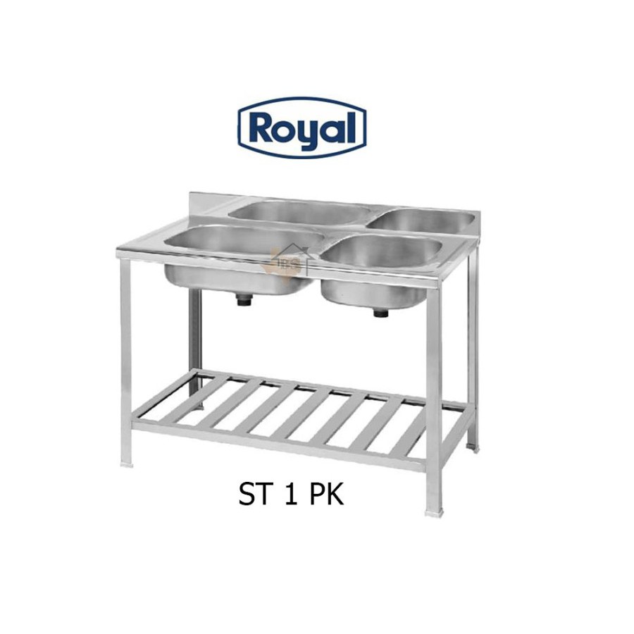 KITCHEN SINK BAK CUCI PIRING STAINLESS ROYAL ST 1 PK ST1PK 1050 X 56