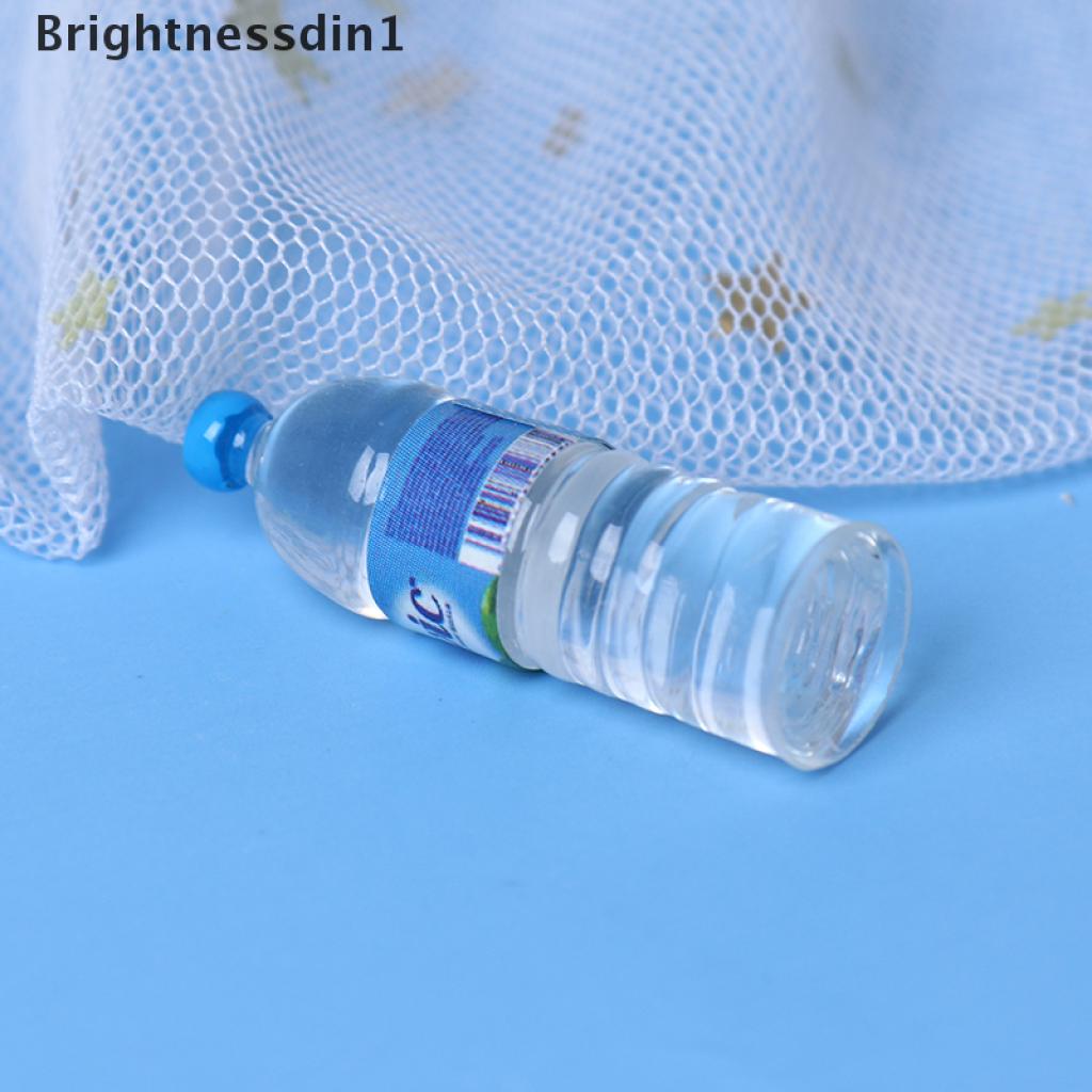 (Brightnessdin1) 10pcs Miniatur Botol Mineral Skala 1: 12 Untuk Rumah Boneka