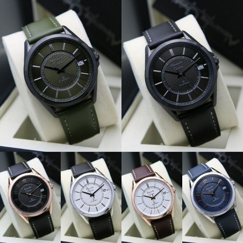 JAM TANGAN CLASSIC KULIT PRIA ALEXANDRE CHRIATIE  AC 8649 | AC 8649 ORIGINAL