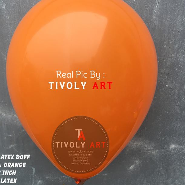 ✹ Balon Latex Doff Orange / Balon Doff Orange / Balon Latex Orange ➽