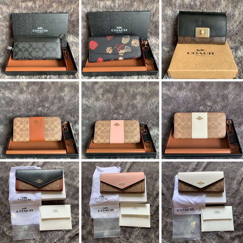 COACH  LONG WALLET 20 VARIASI MODEL ORIGINAL 100%